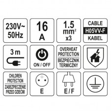 72370 STHOR Prelungitor electric cu 5 prize si int..